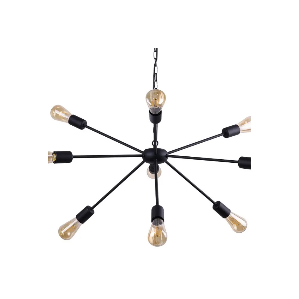 Żyrandol ROD Czarny 9xE27 * Nowodvorski Outlet