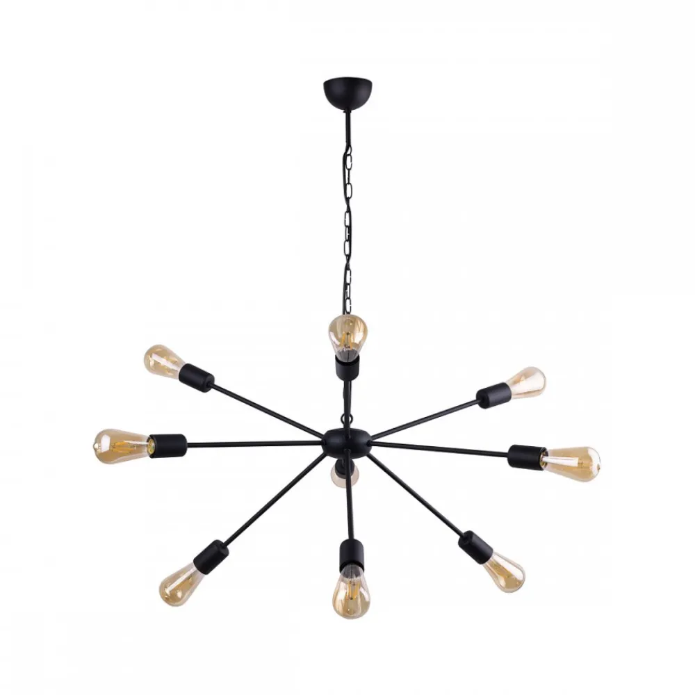 Żyrandol ROD Czarny 9xE27 * Nowodvorski Outlet