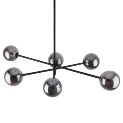 Żyrandol SARIUS Czarny Szklane Klosze 6xG9 * TK Lighting Online