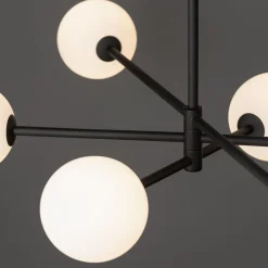 Żyrandol SARIUS Czarny Szklane Klosze 6xG9 * TK Lighting Outlet