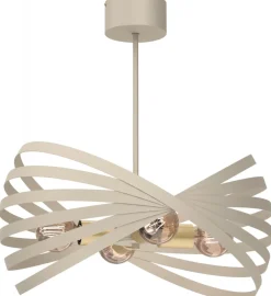 Żyrandol SPARKLE Beżowy Złoty 4xE14 W * Luminex Sale
