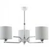 Żyrandol TWINGO Srebrny Szary Abażury * Jupiter Sale