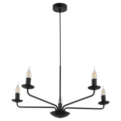 Żyrandol świecznikowy LIMAL Czarny 5xE14 * TK Lighting Hot