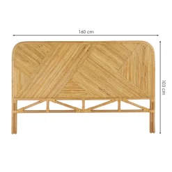 Zagłówek rattanowy 160x105cm Tanae