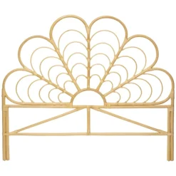 Zagłówek rattanowy 160x140cm beżowy Aoni * Atmosphera Sale