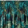 Zasłona DAVOS 140x270 cm czarno zielona