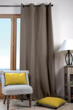 Zasłona DUO 135x240 taupe bawełna
