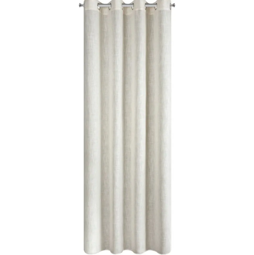 Zasłona gotowa ELINA 140x250 cm naturalna z lnem