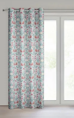 Zasłona gotowa zaciemniająca ASHLEY 135x250 cm motyw kwiatowy