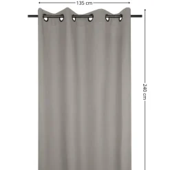 Zasłona izolacyjna NELSON 135x240 cm beżowa