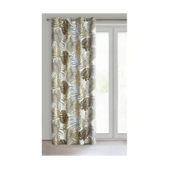 Zasłona KORFU 140x250 brązowo złota