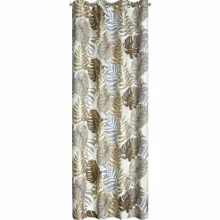 Zasłona KORFU 140x250 brązowo złota