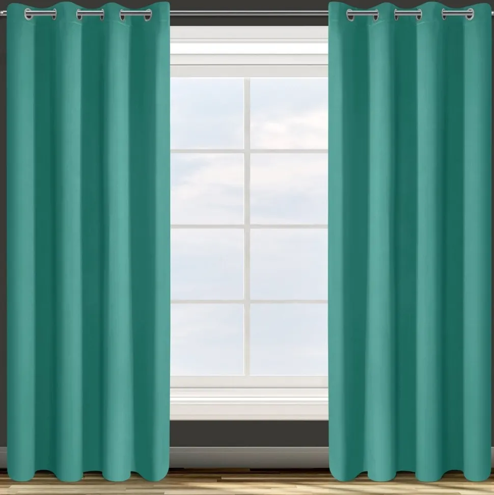 Zasłona PARISA 135x250 cm turkusowa