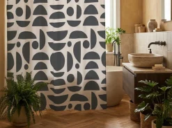 Zasłona prysznicowa BLACK TRIBAL 180x200 cm