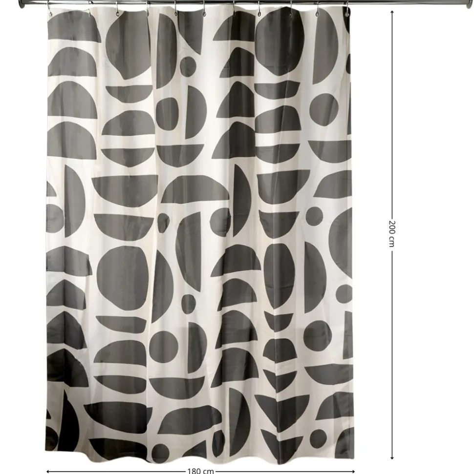 Zasłona prysznicowa BLACK TRIBAL 180x200 cm