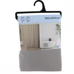 Zasłona prysznicowa Diamond Taupe H200cm