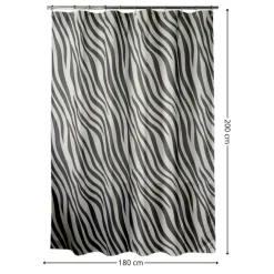 Zasłona prysznicowa Naomi 180x200 cm zebra