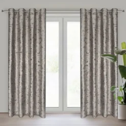 Zasłona TAMI 140x250 stalowa ze złotem