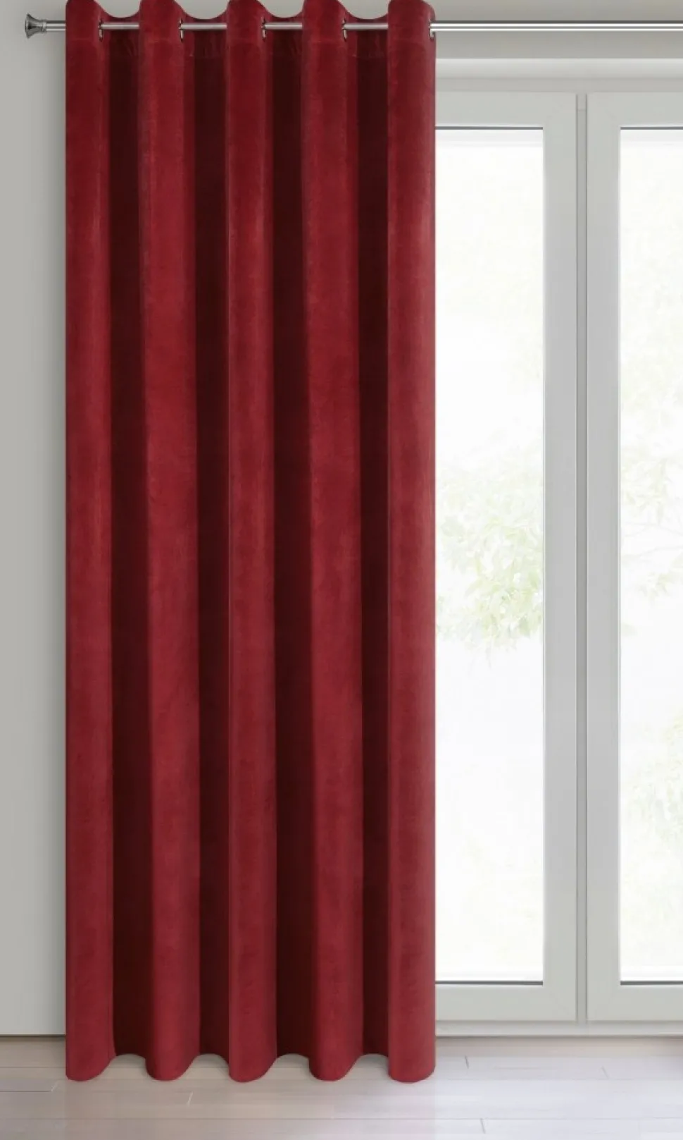 Zasłona VILLA gotowa 140x250 cm c.bordo