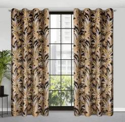 Zasłona ADEL 140x250 cm czarno złota * EUROFIRANY B.B. Choczyńscy Sp.J.
