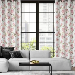 Zasłona AVANI 140x250 cm różowe kwiaty * EUROFIRANY B.B. Choczyńscy Sp.J. Sale