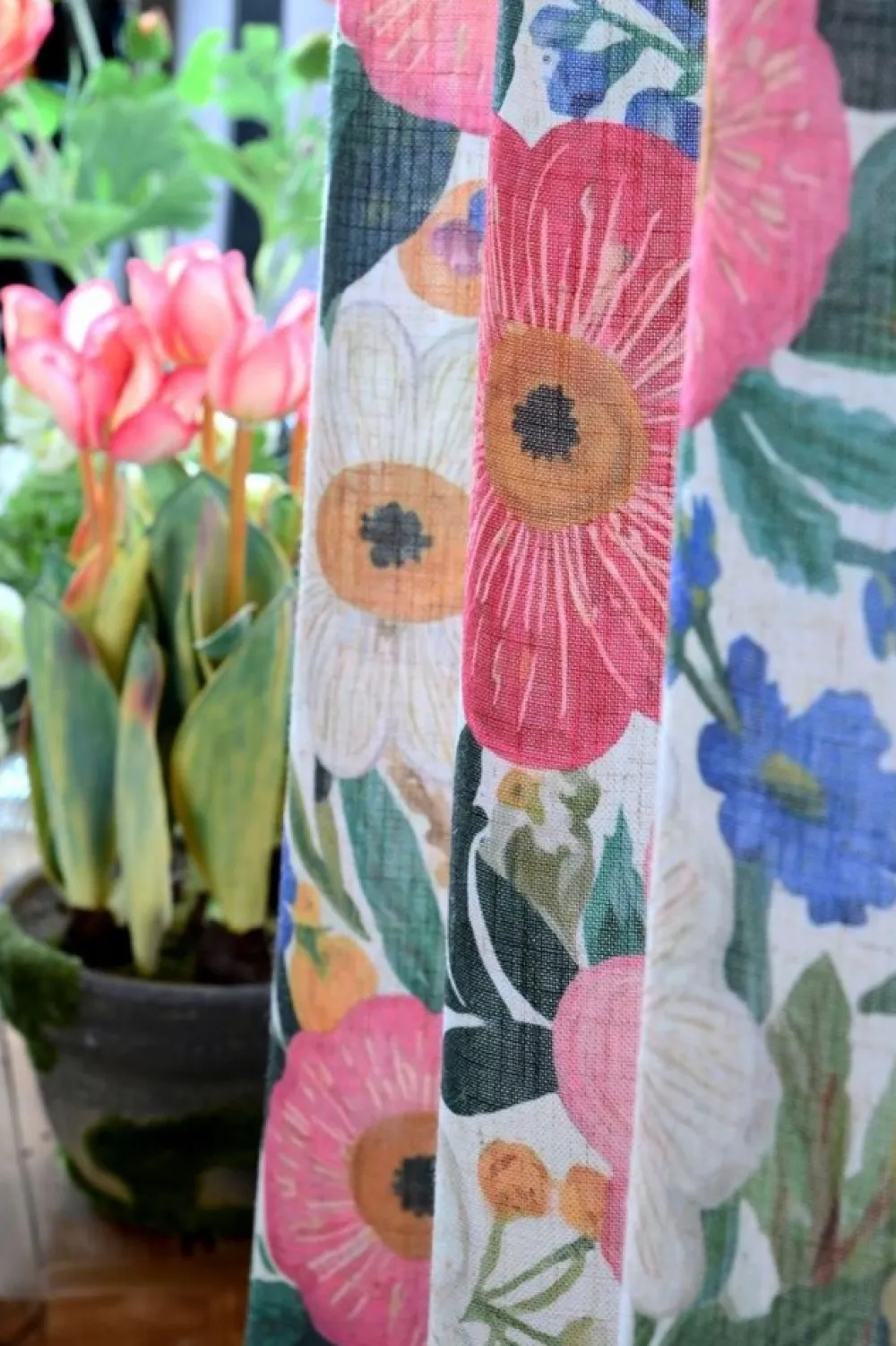 Zasłona BETTY 135x260 cm kolorowe kwiaty * STOF Best