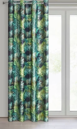 Zasłona DAVOS 140x250 cm czarno zielona * EUROFIRANY B.B. Choczyńscy Sp.J. Sale