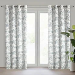 Zasłona EMERA 140x250 cm niebieskie kwiaty * EUROFIRANY B.B. Choczyńscy Sp.J. Best