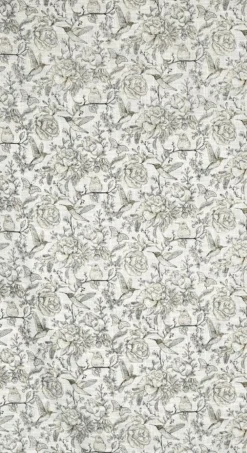 Zasłona gotowa LUCINA2 140x250 cm z lnem nadruk botaniczny * EUROFIRANY B.B. Choczyńscy Sp.J.