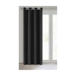 Zasłona gotowa 135x250 LOGAN czarna * EUROFIRANY B.B. Choczyńscy Sp.J. Discount