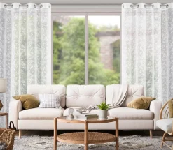 Zasłona HOLLY 140x250 biała różyczki * EUROFIRANY B.B. Choczyńscy Sp.J. Discount