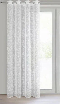 Zasłona HOLLY 140x250 biała różyczki * EUROFIRANY B.B. Choczyńscy Sp.J. Discount