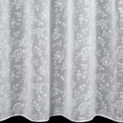 Zasłona HOLLY 140x250 biała różyczki * EUROFIRANY B.B. Choczyńscy Sp.J. Discount