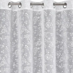 Zasłona HOLLY 140x250 biała różyczki * EUROFIRANY B.B. Choczyńscy Sp.J. Discount