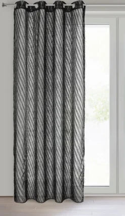 Zasłona LAUREL 140x250 czarna moherowe nici * EUROFIRANY B.B. Choczyńscy Sp.J. Clearance