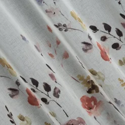 Zasłona LAVIN 140x250 białe malowane kwiaty * EUROFIRANY B.B. Choczyńscy Sp.J. Sale