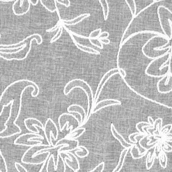 Zasłona LILY 140x250 cm biała haftowane kwiaty przelotki * EUROFIRANY B.B. Choczyńscy Sp.J. Online