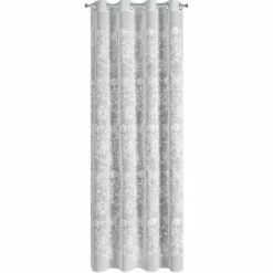 Zasłona LILY 140x250 cm biała haftowane kwiaty przelotki * EUROFIRANY B.B. Choczyńscy Sp.J. Online