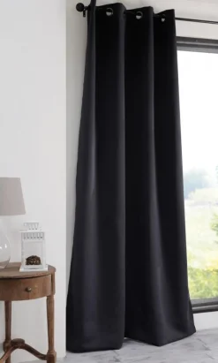 Zasłona NOTTE 135x250 czarna zaciemniająca * STOF Discount