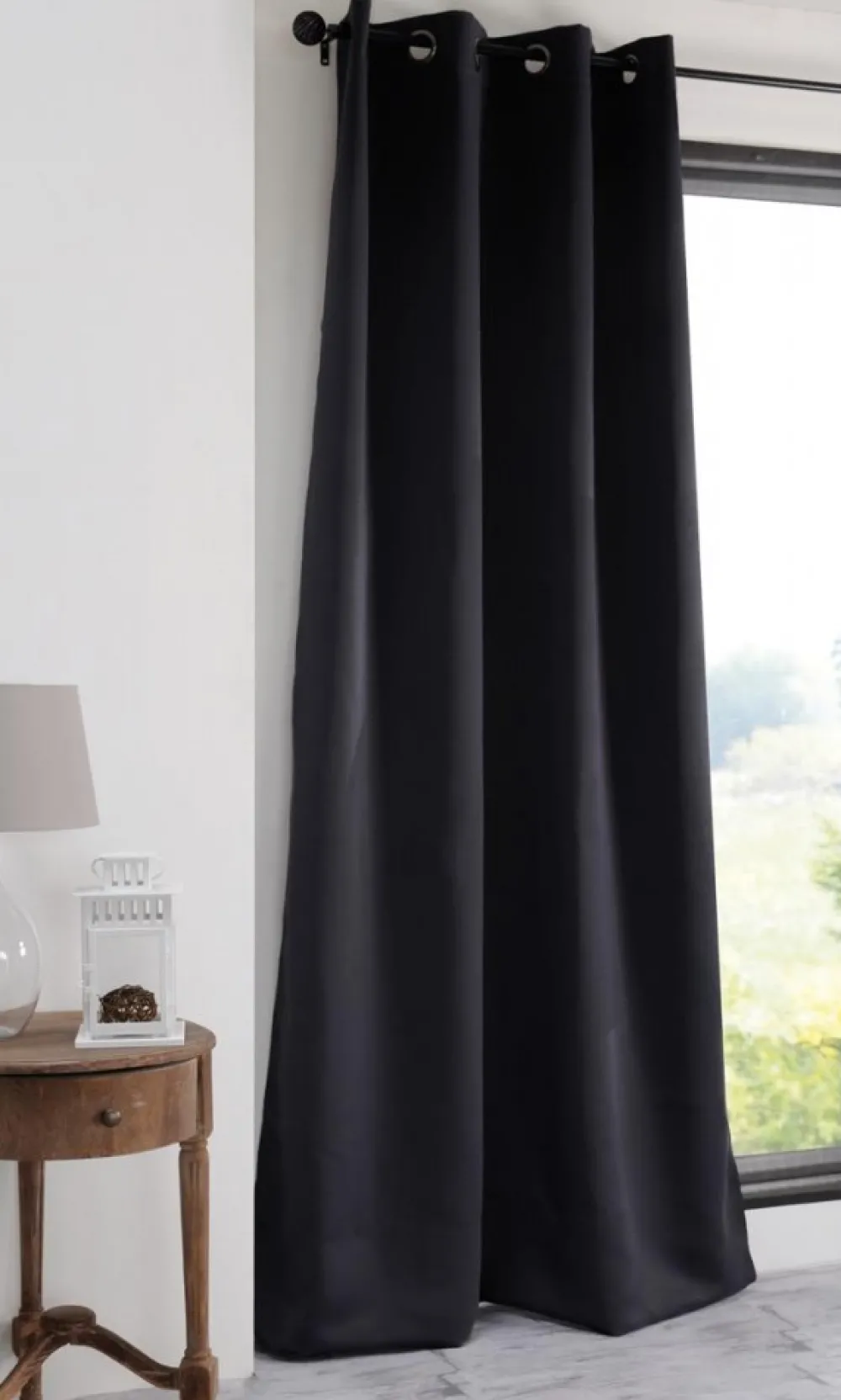 Zasłona NOTTE 135x250 czarna zaciemniająca * STOF Discount