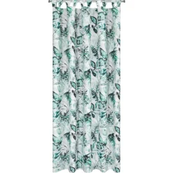 Zasłona ogrodowa 155x240cm biała zielone liście * EUROFIRANY B.B. Choczyńscy Sp.J. Sale