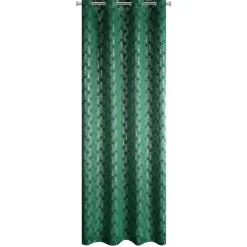 Zasłona POLI 140x250 zielona geometryczna * EUROFIRANY B.B. Choczyńscy Sp.J. Sale