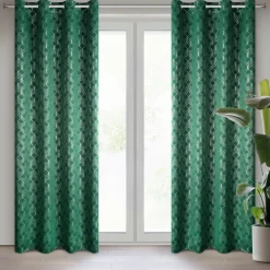Zasłona POLI 140x250 zielona geometryczna * EUROFIRANY B.B. Choczyńscy Sp.J. Sale