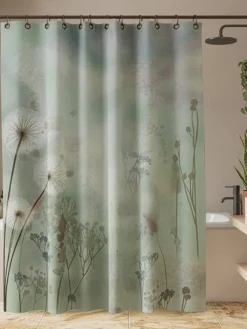 Zasłona prysznicowa BRUME 180x200 cm dmuchawce * TENDANCE Hot
