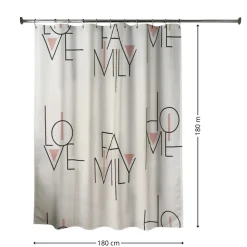 Zasłona prysznicowa Luna1 180x180 cm beż * TENDANCE New