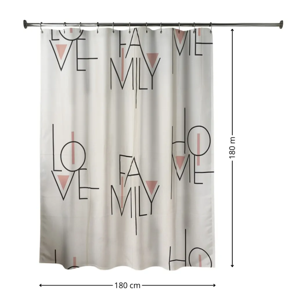 Zasłona prysznicowa Luna1 180x180 cm beż * TENDANCE New
