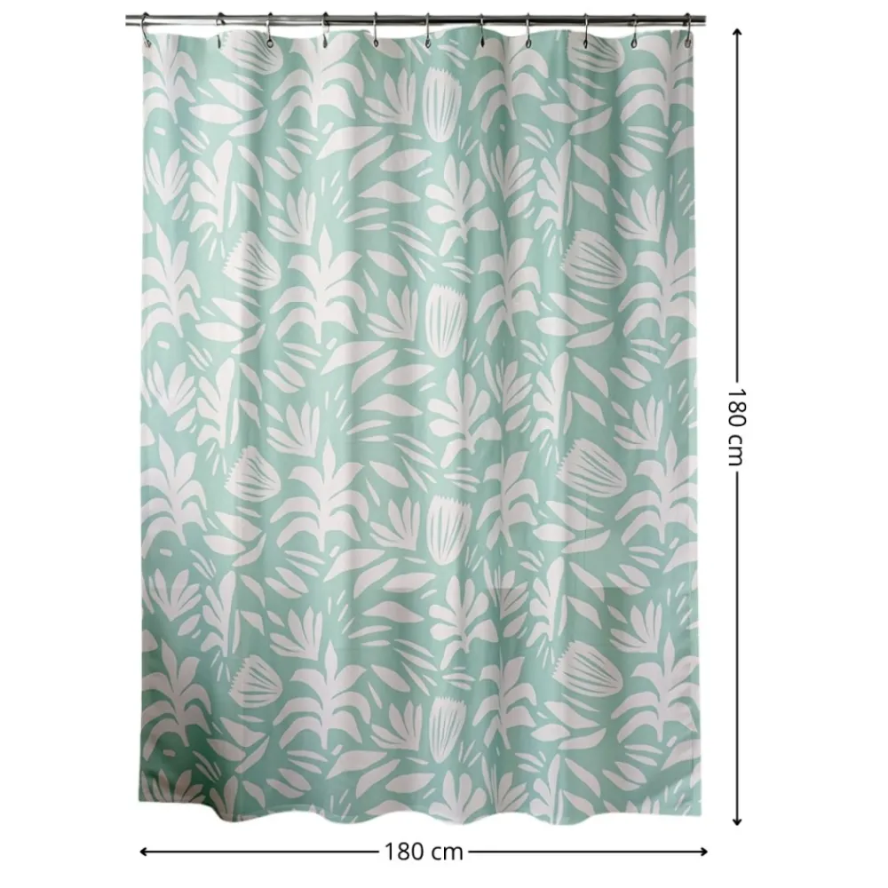 Zasłona prysznicowa Mia 180x180 cm liście * TENDANCE Clearance