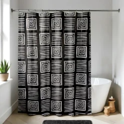 Zasłona prysznicowa Moussa 180x180 cm geo * TENDANCE Best