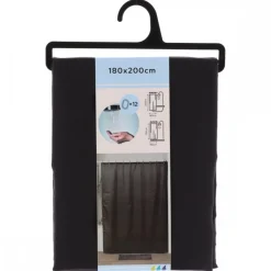 Zasłona prysznicowa Sileno Black H200cm * TENDANCE