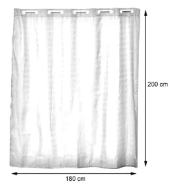 Zasłona prysznicowa Sileno Taupe H200cm * TENDANCE